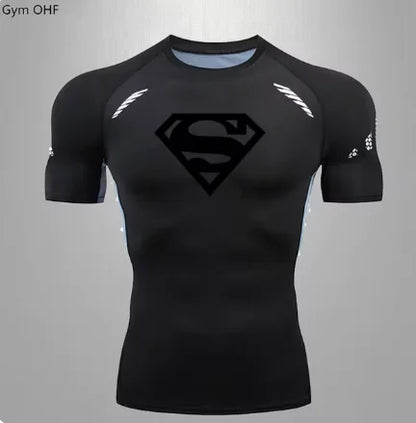 Men's Quick Dry T Shirt Compression Gym