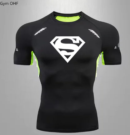 Men's Quick Dry T Shirt Compression Gym