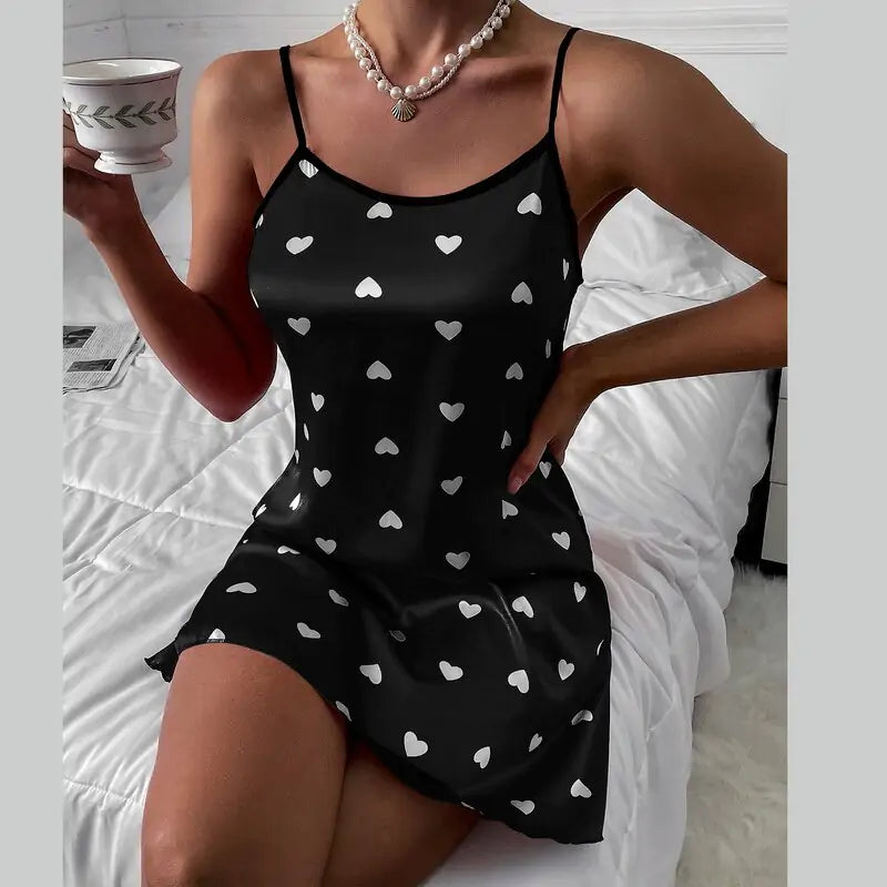 Sexy Silk Halter Nightdress