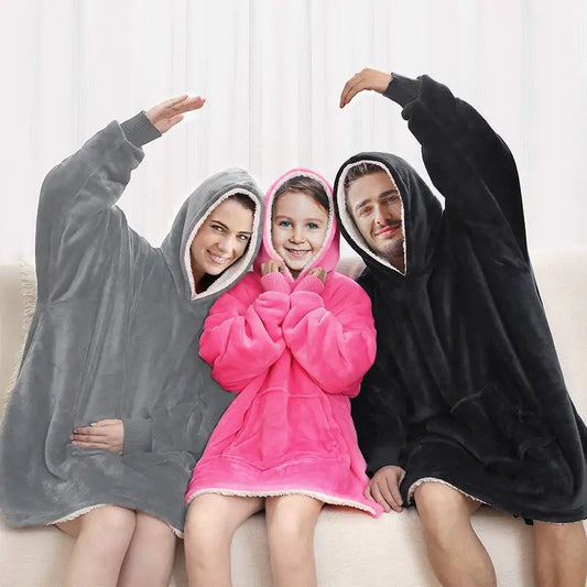 Kids One Size Hoodie Blanket