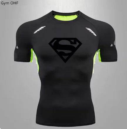 Men's Quick Dry T Shirt Compression Gym