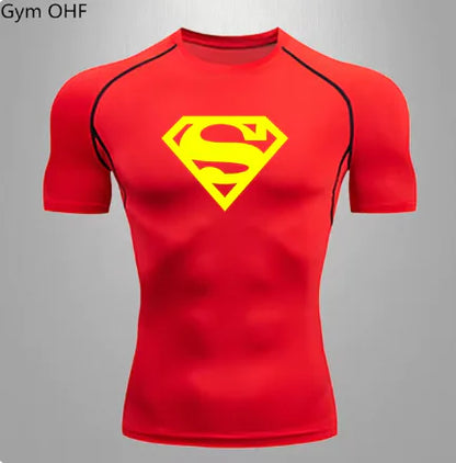 Men's Quick Dry T Shirt Compression Gym