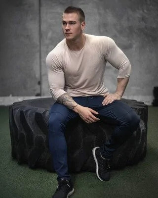 Men's Solid Color Long Sleeve T-Shirt