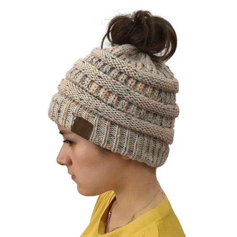 Warm Ponytail Beanie