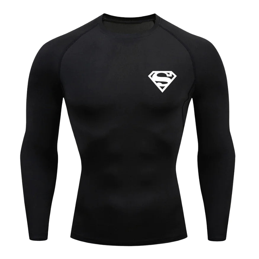 Superman Long Sleeve Compression Shirt