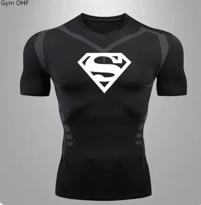 Men's Quick Dry T Shirt Compression Gym