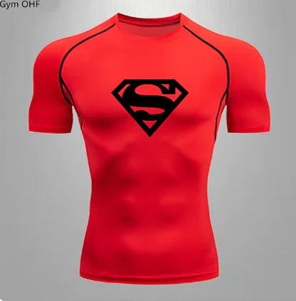 Men's Quick Dry T Shirt Compression Gym